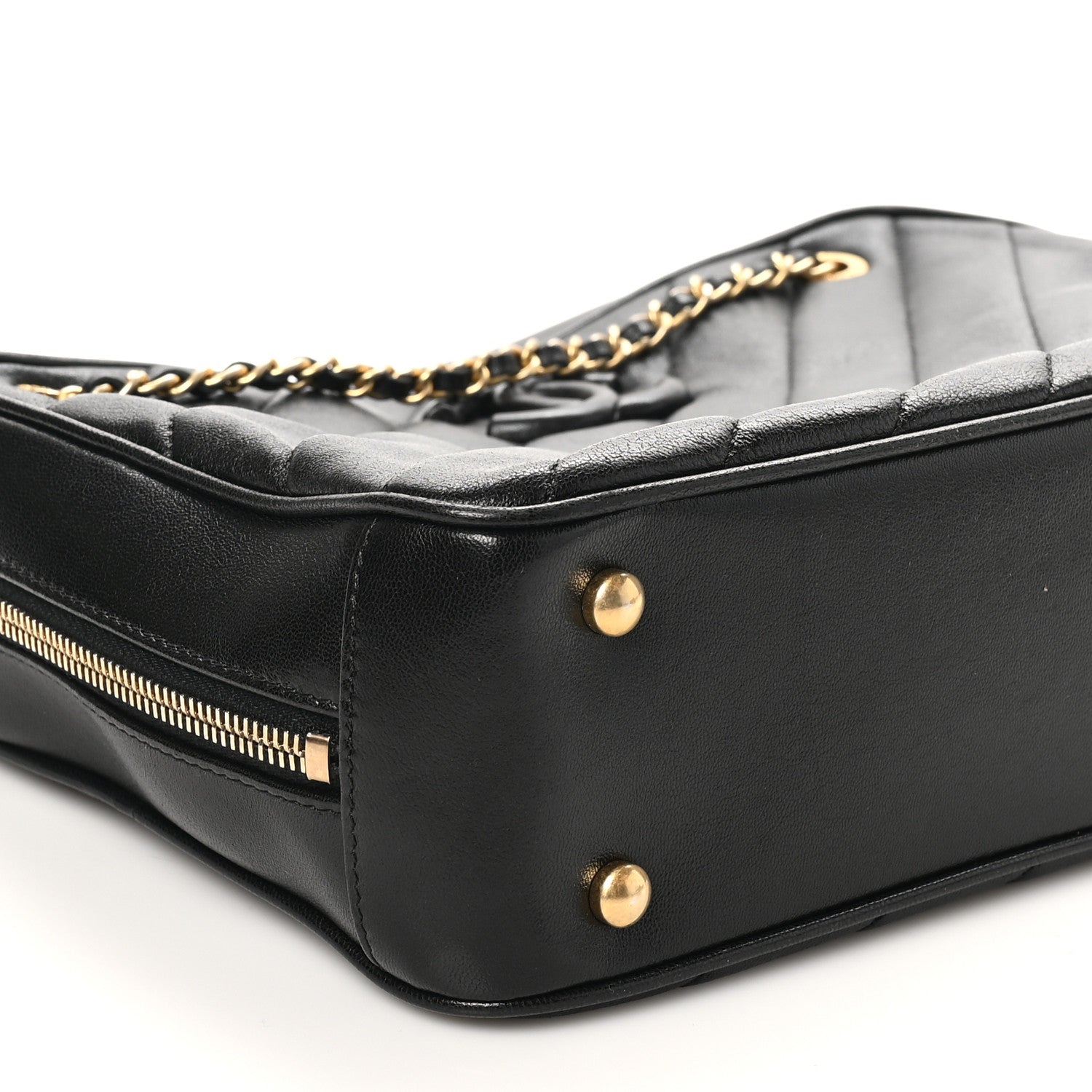 Chanel Lambskin Quilted Coco Vintage Camera Case Black 9 of 10