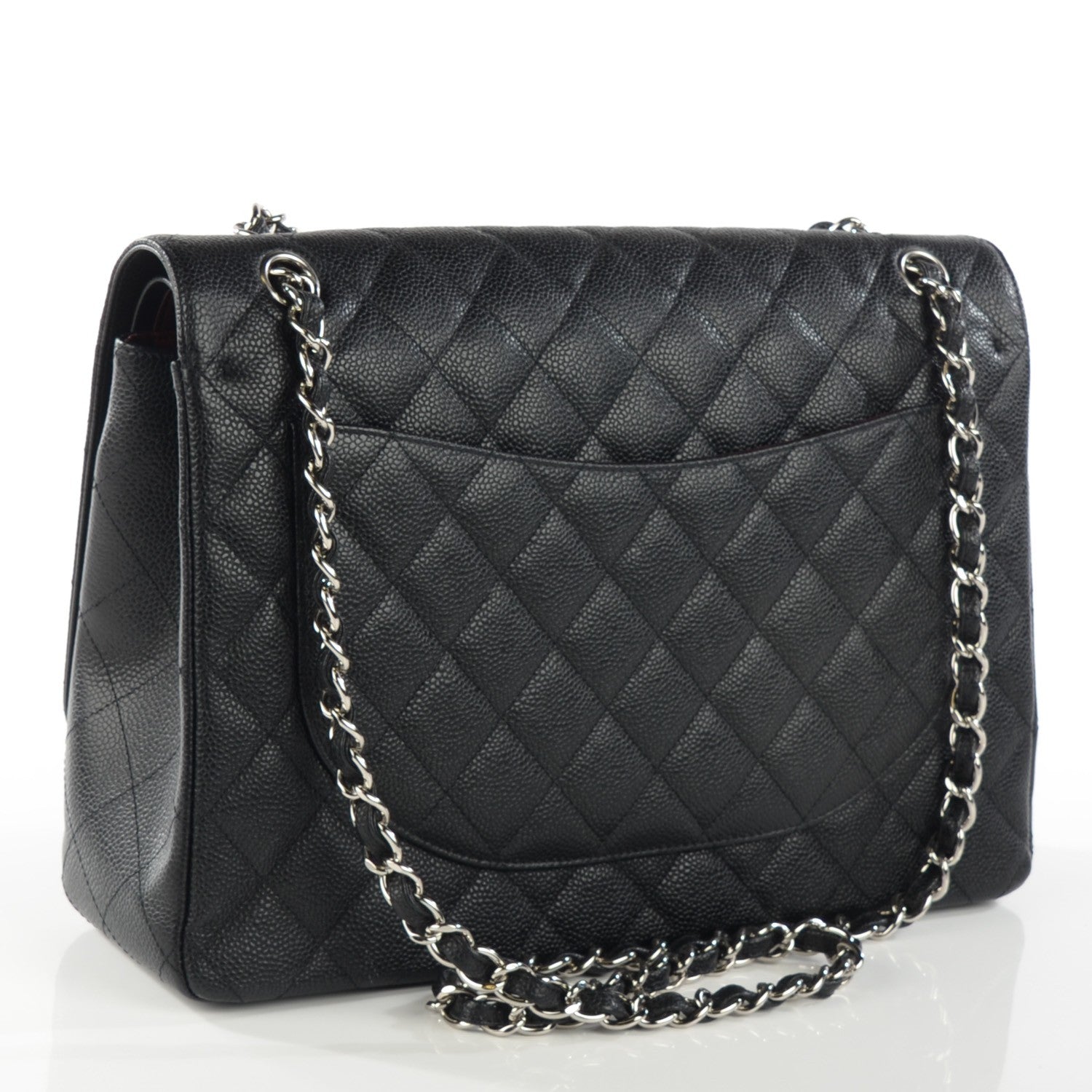 Chanel Caviar Quilted Maxi Double Flap Black 3 of 8