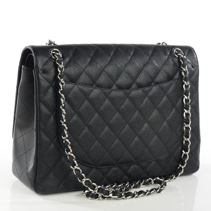 Chanel Caviar Quilted Maxi Double Flap Black 3 of 8