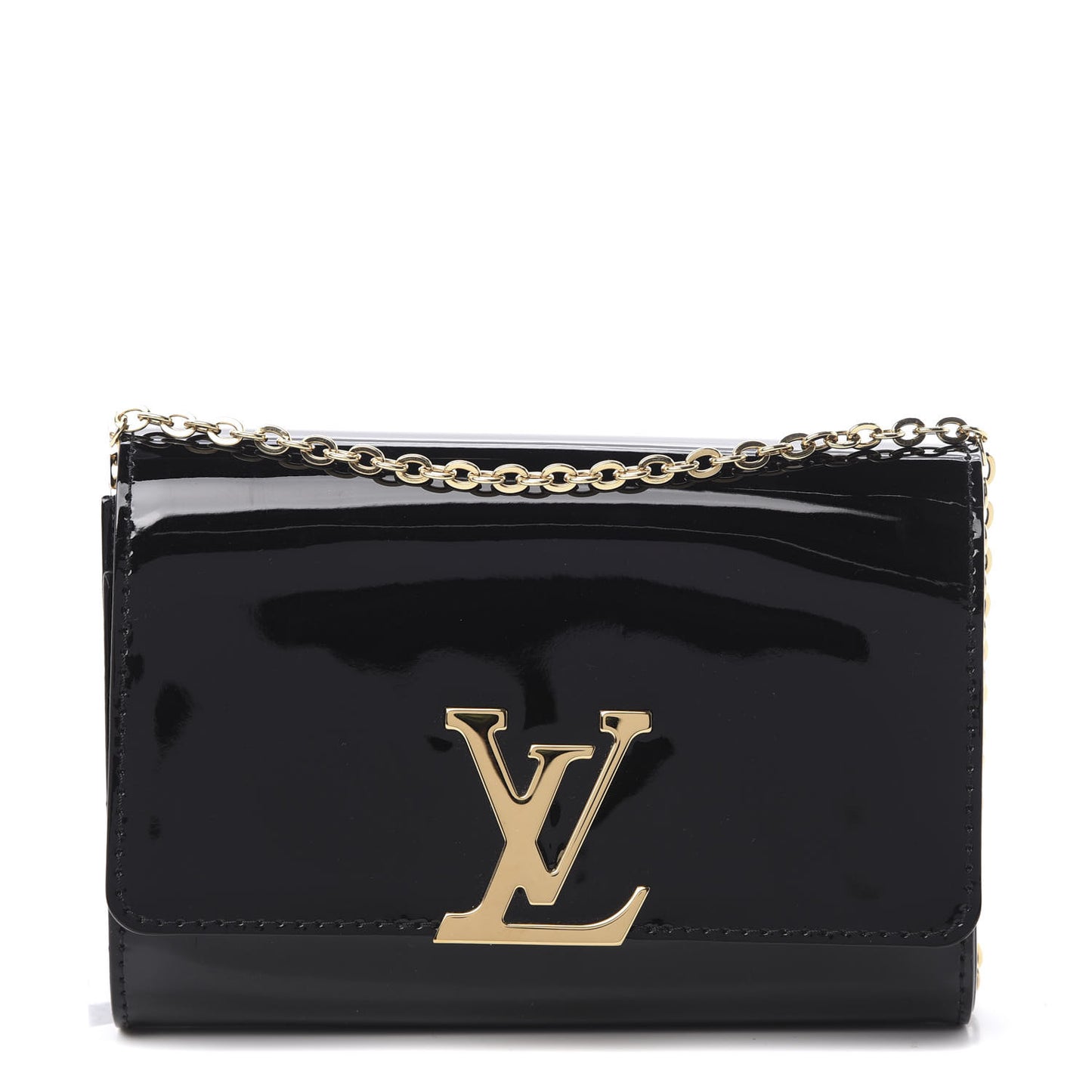 Patent Louise PM Chain Clutch Black