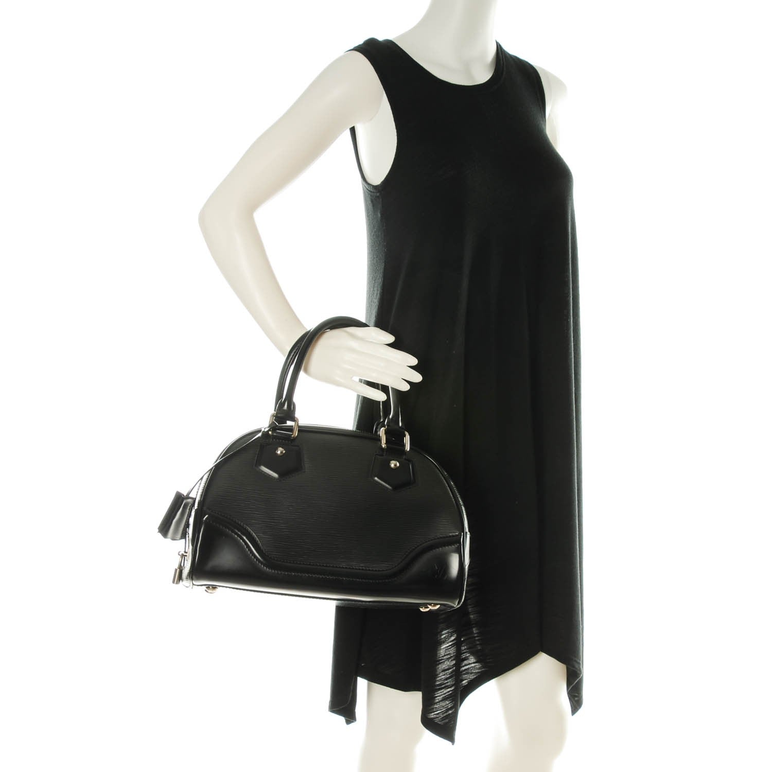 Louis Vuitton Epi Bowling Montaigne PM Black 2 of 7