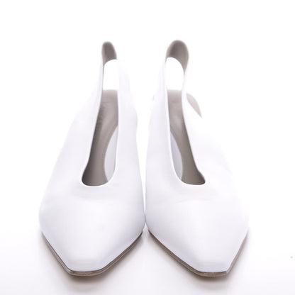 Bottega Veneta Nappa Almond Slingback Pumps 37 Ivory 2 of 11
