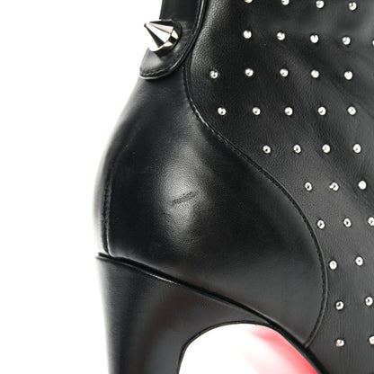 Christian Louboutin Calfskin Studded Dakita 100 Booties 39 Black 11 of 11