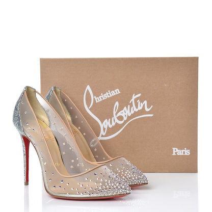 Christian Louboutin Crystal Strass Follies 100 Pumps 37 Crystal 8 of 8