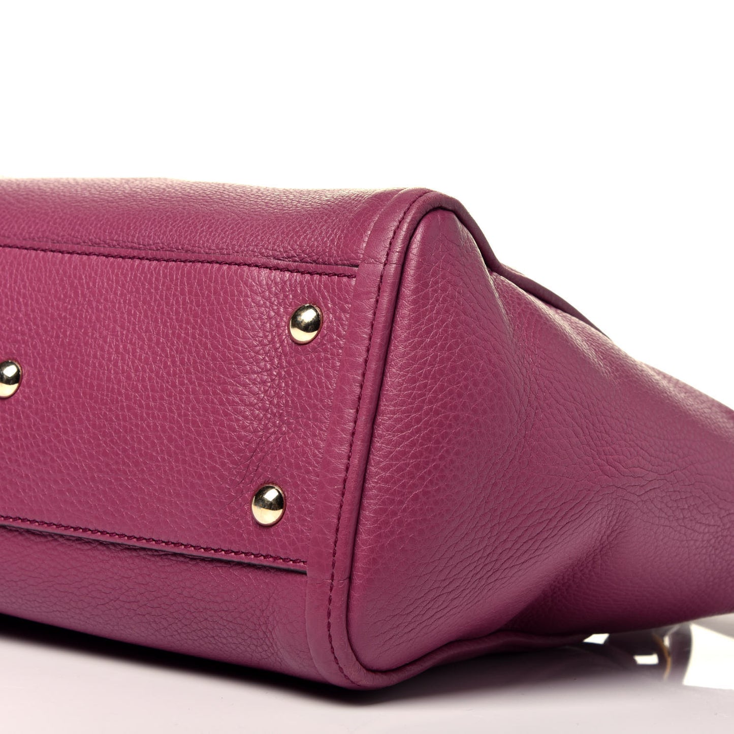 Pebbled Calfskin Small Soho Top Handle Bag Peonia Flower