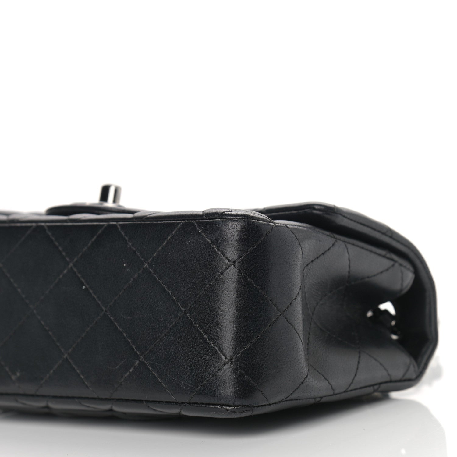 Chanel Lambskin Quilted Mini Rectangular Flap Black 9 of 12