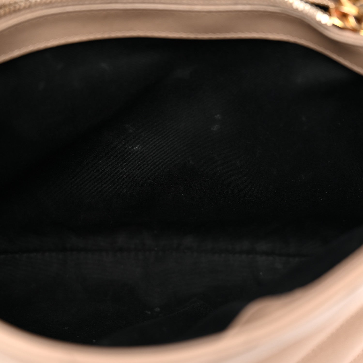Saint Laurent Calfskin Y Quilted Monogram Medium Loulou Chain Satchel Dark Beige 14 of 18
