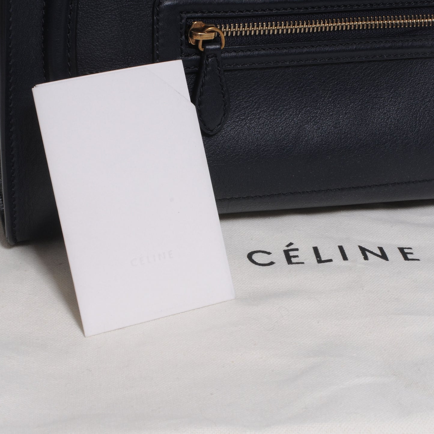 Smooth Calfskin Mini Luggage Navy