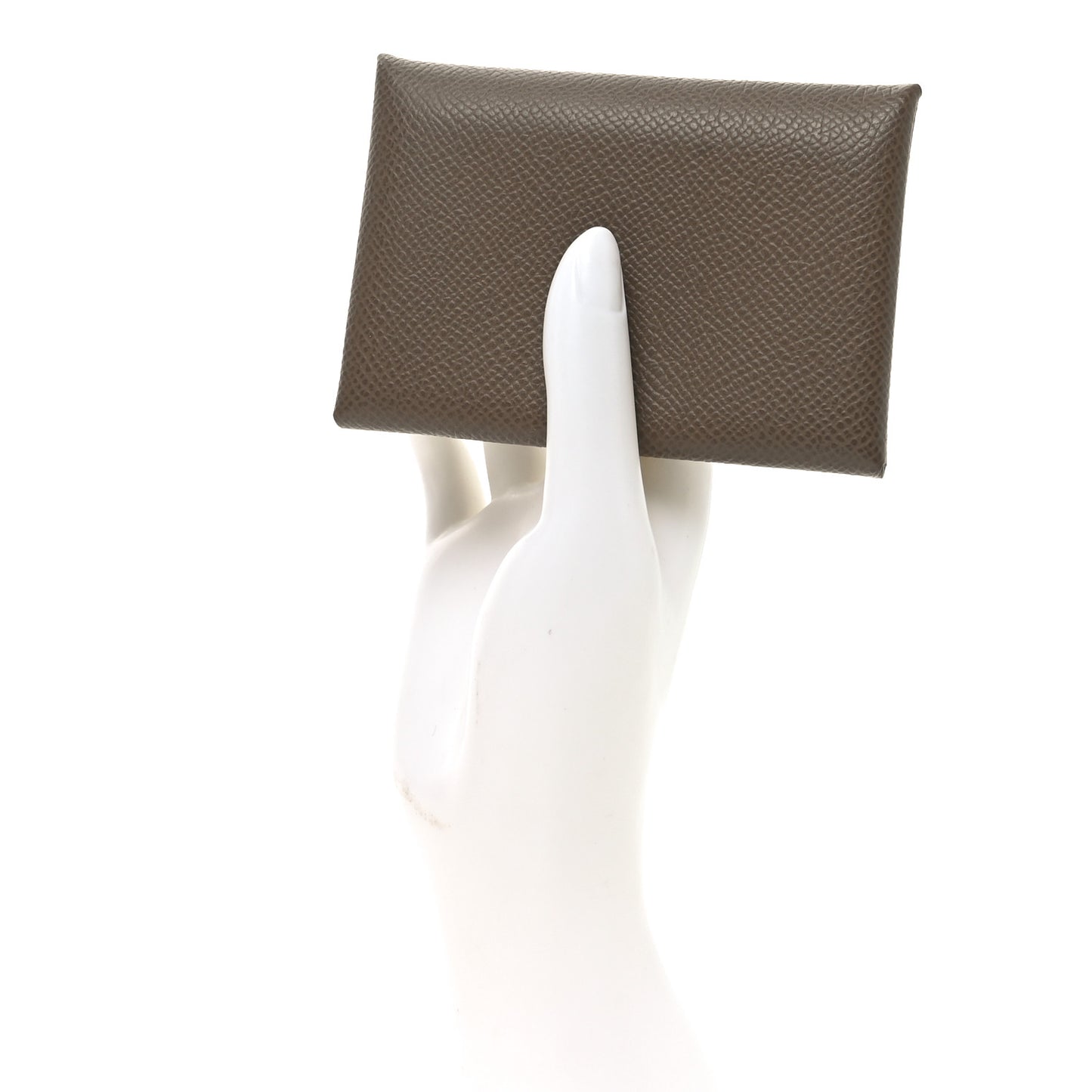Epsom Calvi Duo Card Case Etoupe