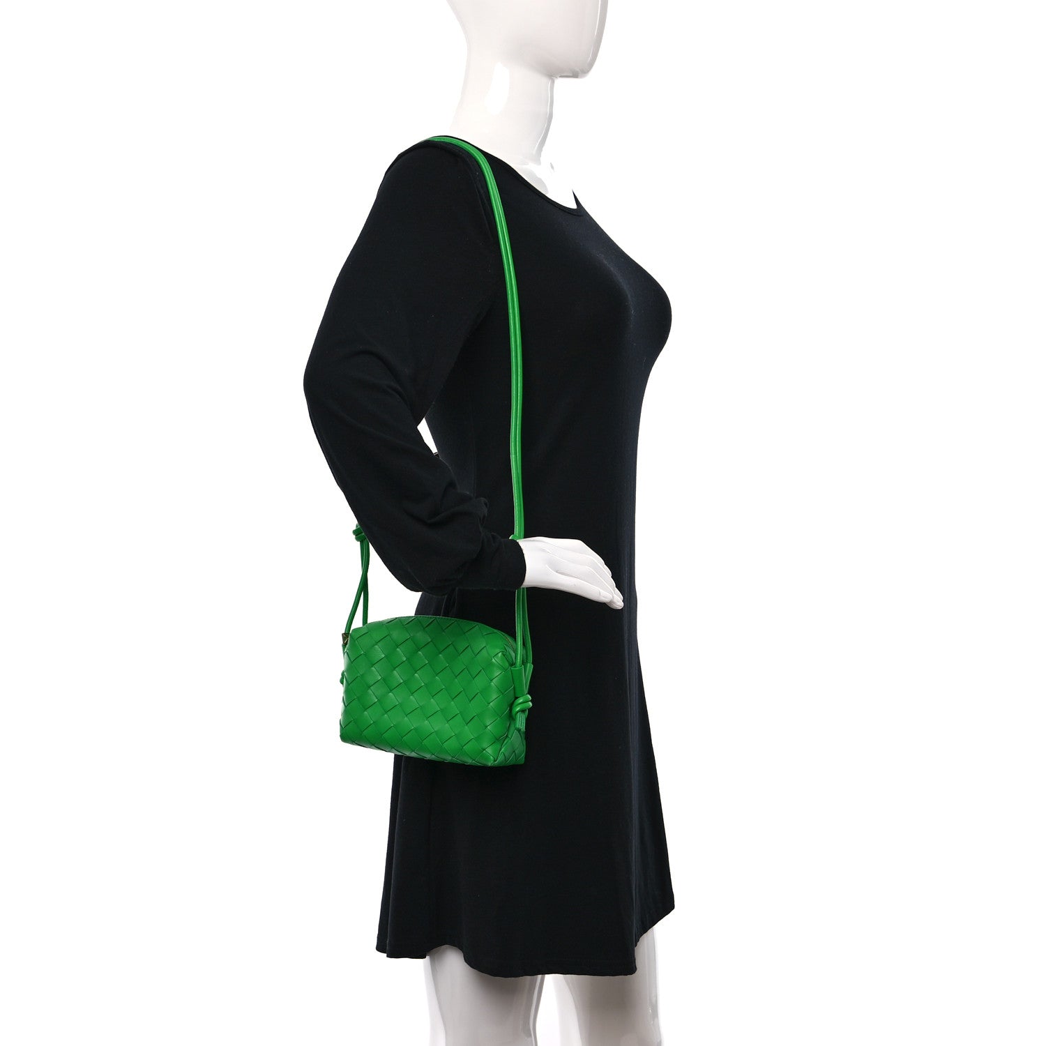 Bottega Veneta Nappa Intrecciato Mini Loop Camera Bag Parakeet 2 of 8