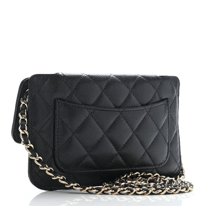 Chanel Caviar Fabric Graffiti Foldable Tote Bag With Chain Black Multicolor 5 of 12
