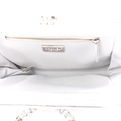 Chanel Metallic Crumpled Lambskin Clutch Silver 4 of 9