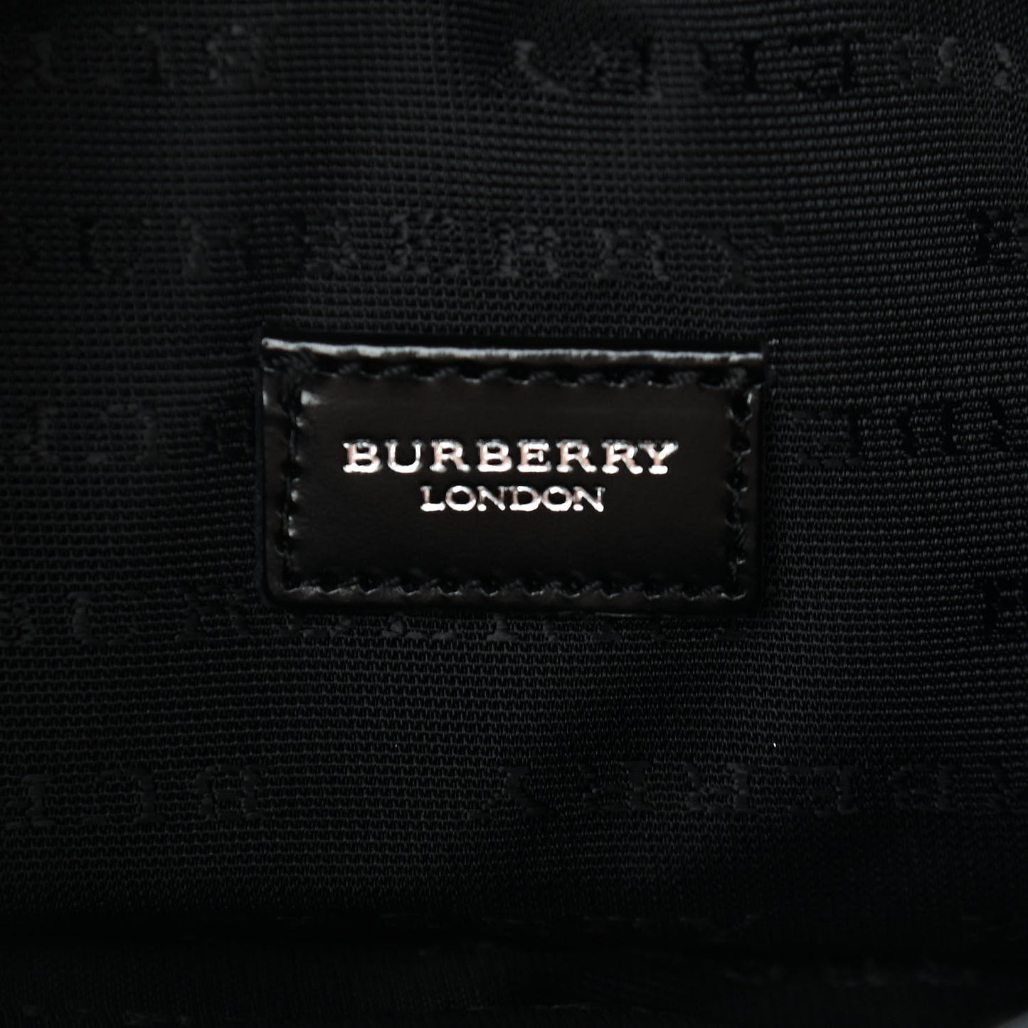 Patent Vintage Check Crossbody Black