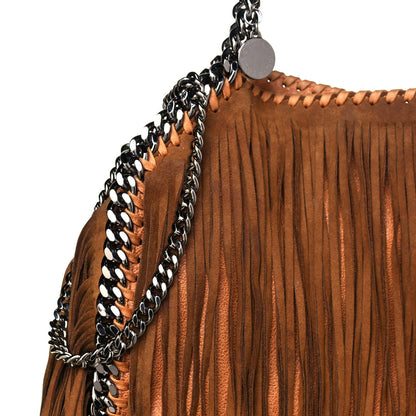 Stella McCartney Eco Suede Mini Fringe Falabella Tote Tan 8 of 14