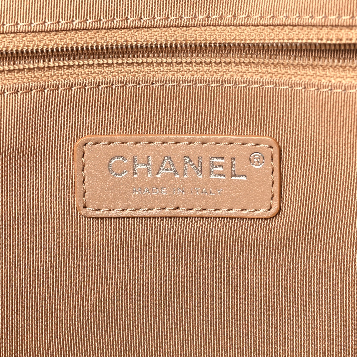 Chanel Wool Felt Large Deauville Tote Grey Beige 6 of 10