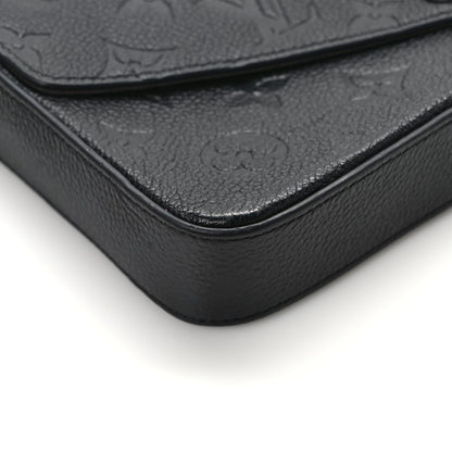 Louis Vuitton Empreinte Pochette Felicie Chain Wallet Black 10 of 11