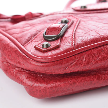 Balenciaga Agneau Classic Hardware Shoulder Bag Rubisse 8 of 9