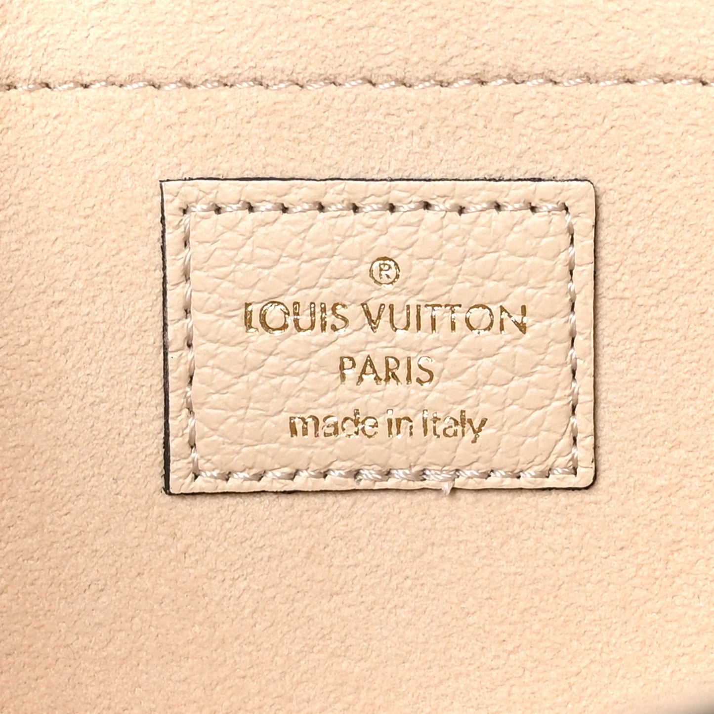 LOUIS VUITTON Empreinte Pochette Felicie Chain Wallet Cream