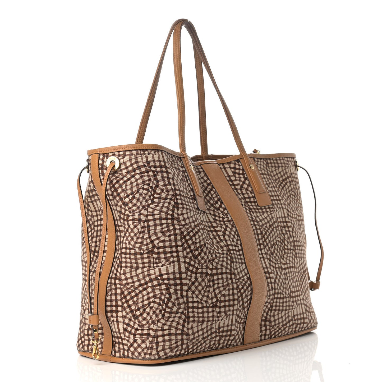 Visetos Large Liz Reversible Shopper Tote Cognac