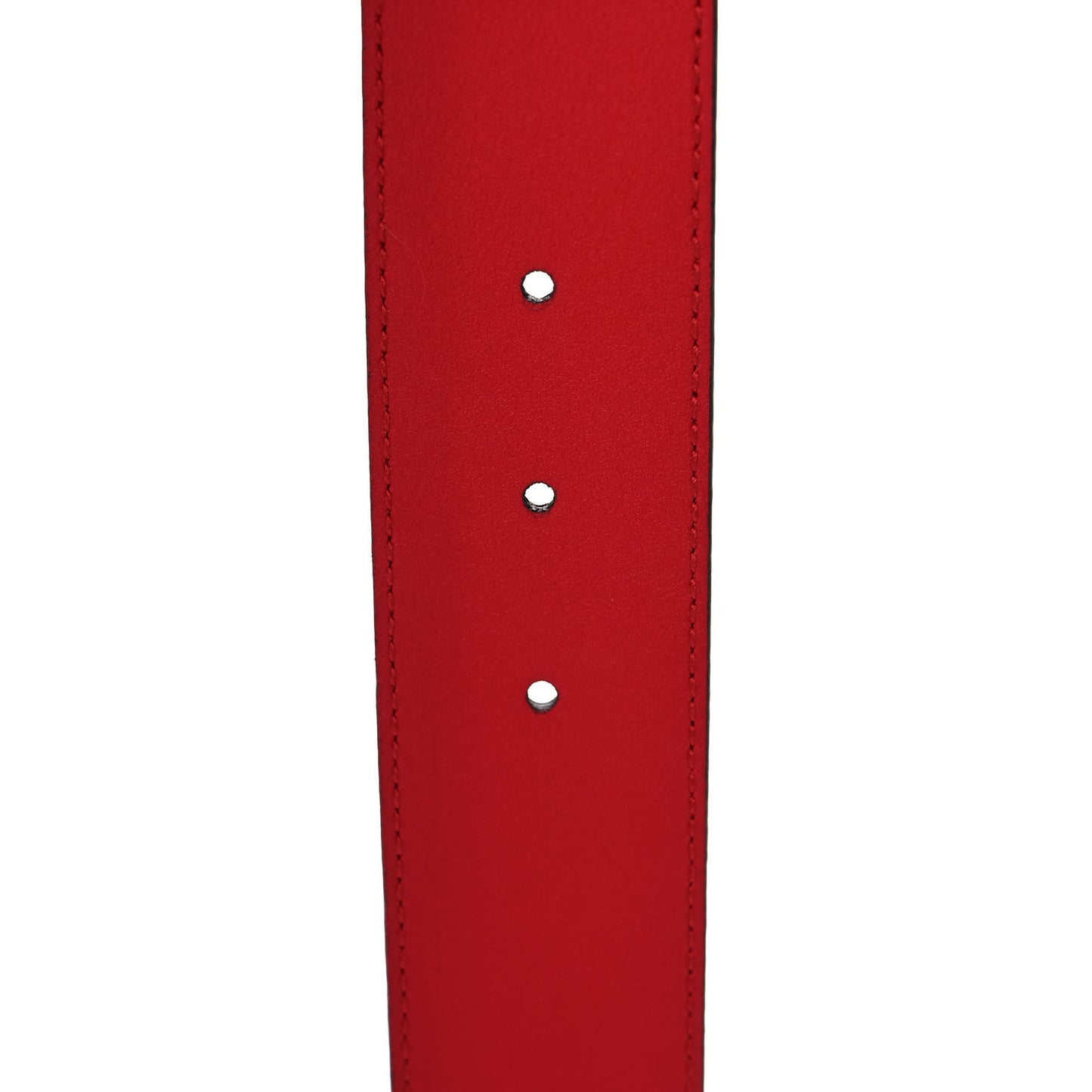 Moon Calfskin Torchon Double G 40mm Belt 95 38 Hibiscus Red