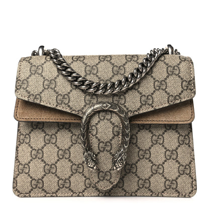 Gucci GG Supreme Monogram Mini Dionysus Shoulder Bag Taupe 1 of 9