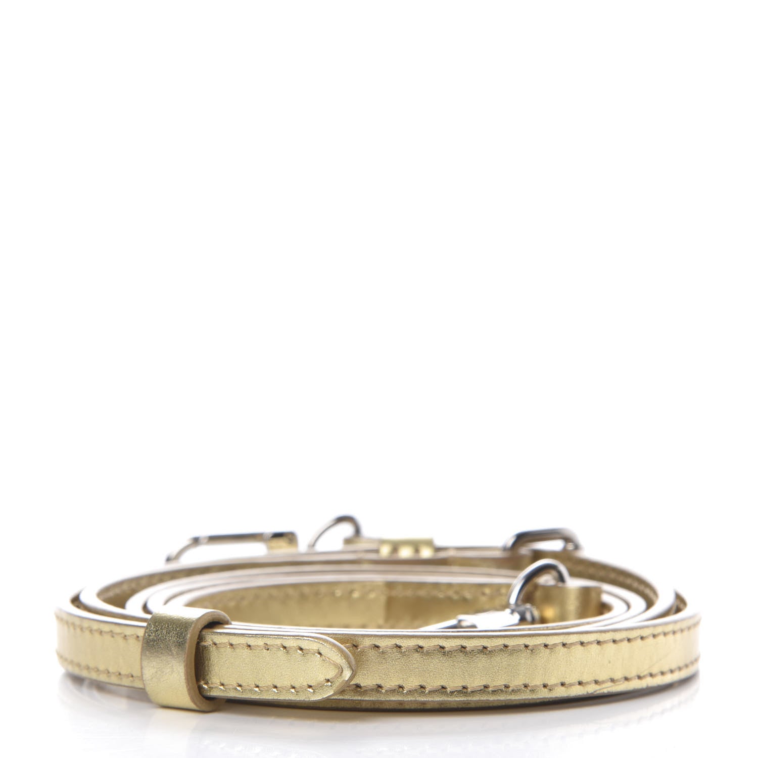 Louis Vuitton Calfskin 12mm Adjustable Shoulder Strap Gold 2 of 5
