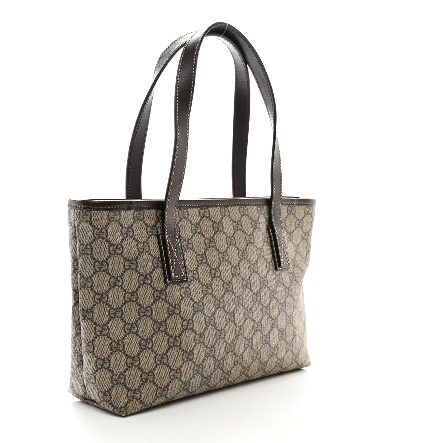 GG Supreme Monogram Small Joy Tote Dark Brown