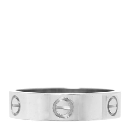 Cartier 18K White Gold 5.5mm LOVE Ring 62 10 3 of 4