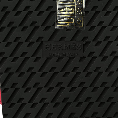 Hermes Suede Goatskin Womens Chypre Sandals 38 Rouge Marsala 8 of 9