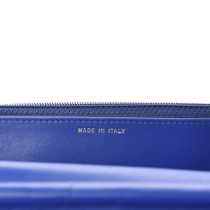 Chanel Patent Quilted Wallet On Chain WOC Blue 9 of 12