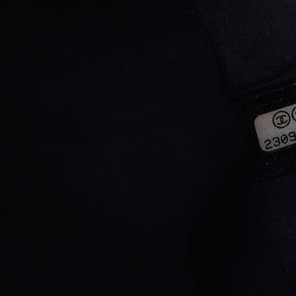Chanel Calfskin Stitched Medium Drawstring CC Bag Black 8 of 13