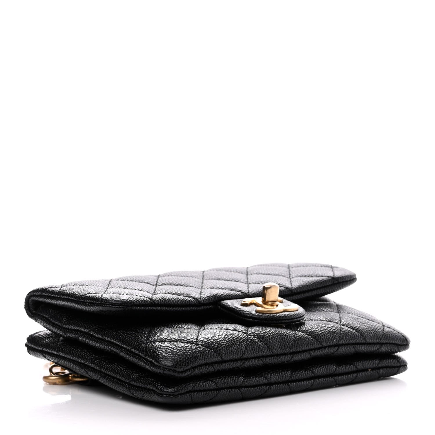 Chanel Shiny Caviar Pick Me Up Flap Belt Bag Black 4 of 12