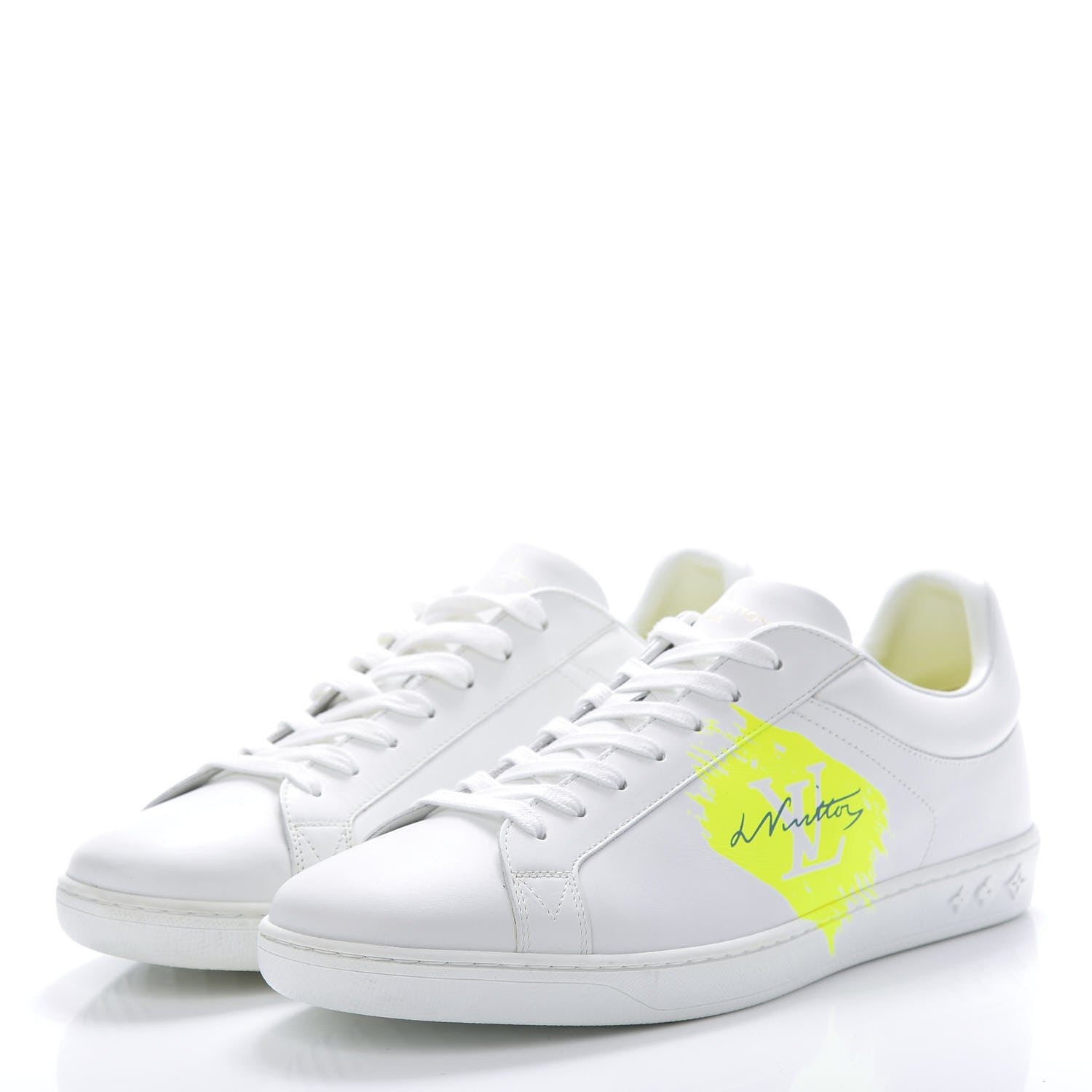 Louis Vuitton Calfskin Luxembourg Sneakers 9 White 3 of 9