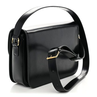 Celine Shiny Calfskin Medium Triomphe Black 3 of 10
