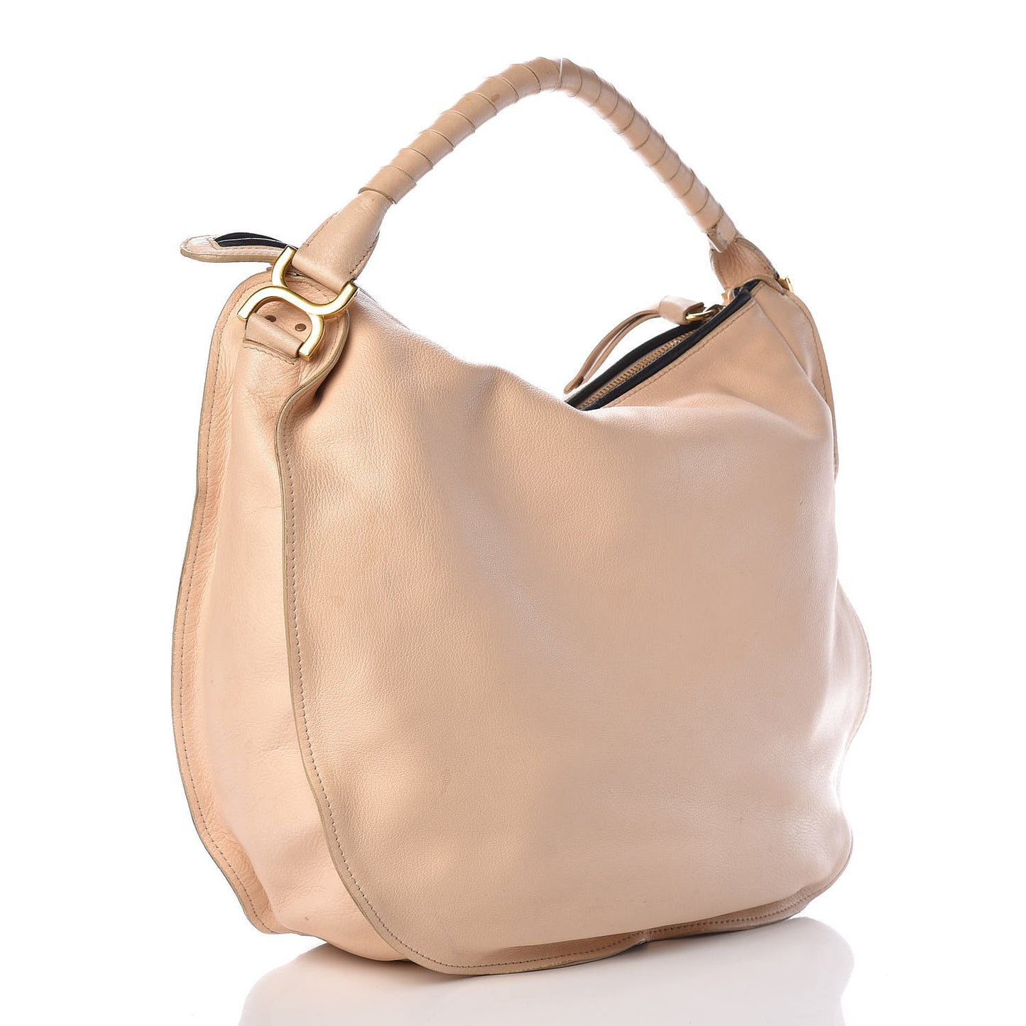 Calfskin Large Marcie Hobo Blondie Beige