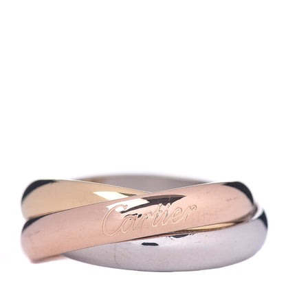 Cartier 18K Pink Yellow White Gold Classic Trinity Ring 51 5.75 1 of 5
