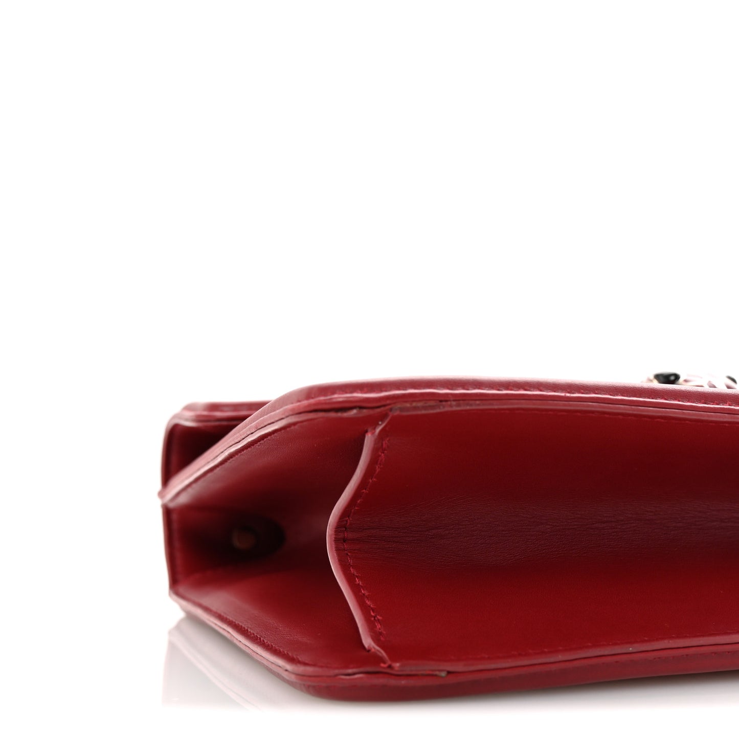 Quilted Nappa Smooth Calfskin Serpenti Forever Diamond Blast Shoulder Bag Red