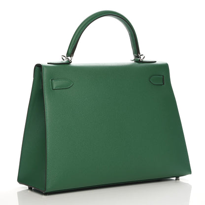 Hermes Epsom Kelly Sellier 32 Vert Vertigo 5 of 29