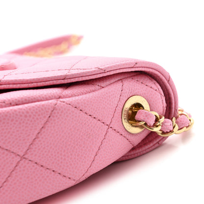 Chanel Caviar Quilted Mini Messenger Flap Light Pink 11 of 13