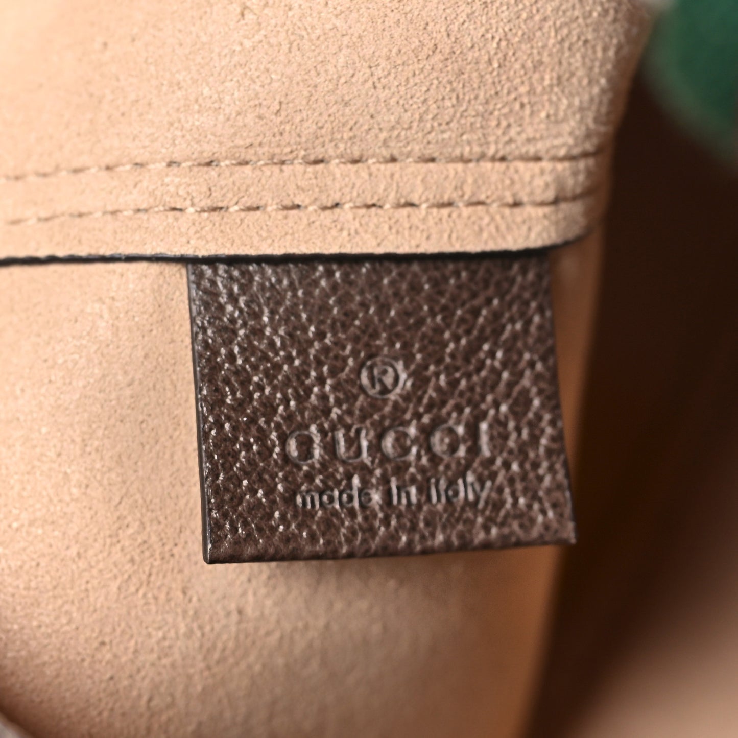 GG Supreme Monogram Web Ophidia Vertical Front Pocket Shopping Tote Brown