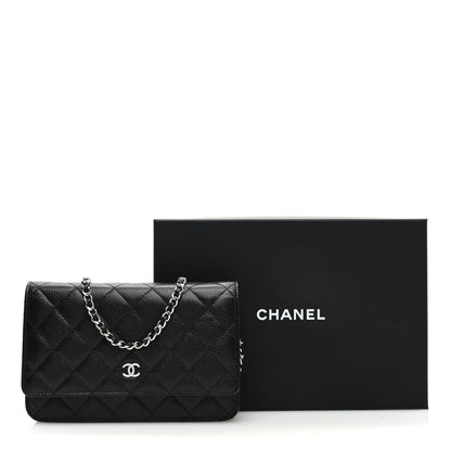 Chanel Caviar Quilted Wallet on Chain WOC Black 11 of 11