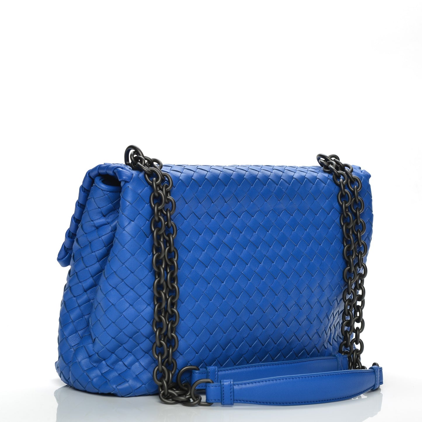 Nappa Intrecciato Medium Olimpia Bag Blue Royal