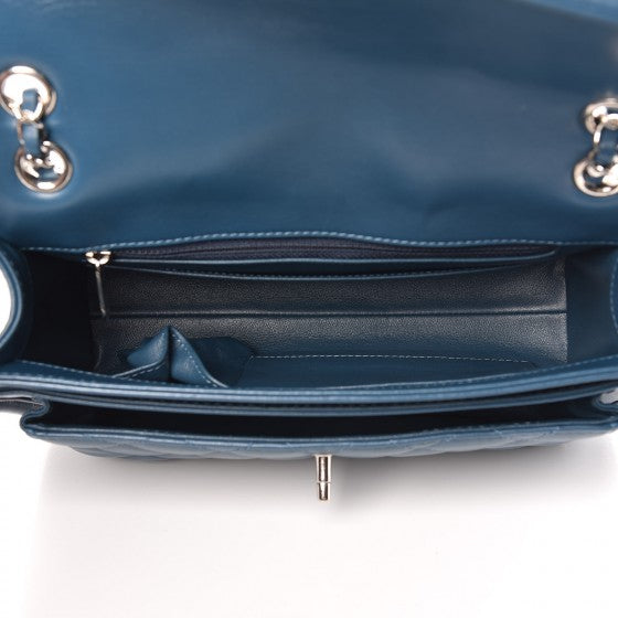 Chanel Lambskin Quilted Large Geometric Flap Dark Blue 6 of 8