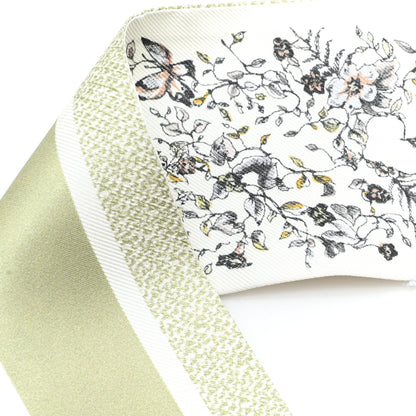 Christian Dior Silk Butterflies Around the World Mitzah Scarf Green 4 of 4