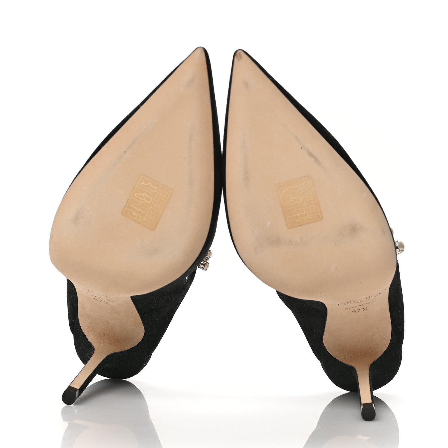 Jimmy Choo Suede Bing 100 Pumps 37.5 Black 5 of 8