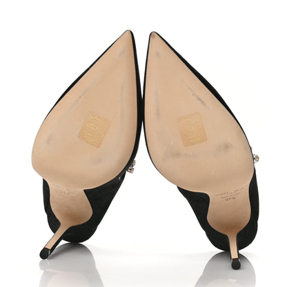 Jimmy Choo Suede Bing 100 Pumps 37.5 Black 5 of 8
