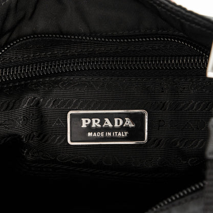 Prada Nylon Vela Flat Messenger Bag Black 6 of 6