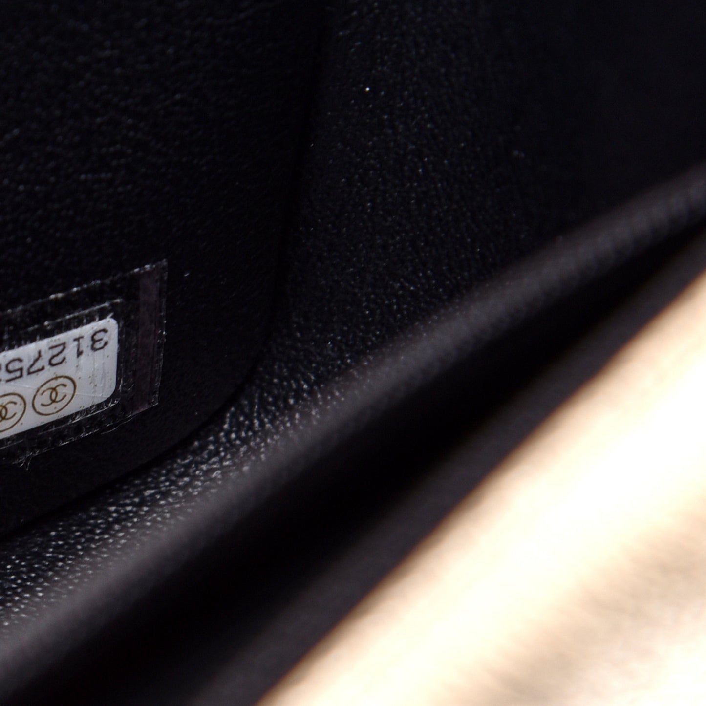 Metallic Lambskin Quilted Mini Square Flap Gold Black