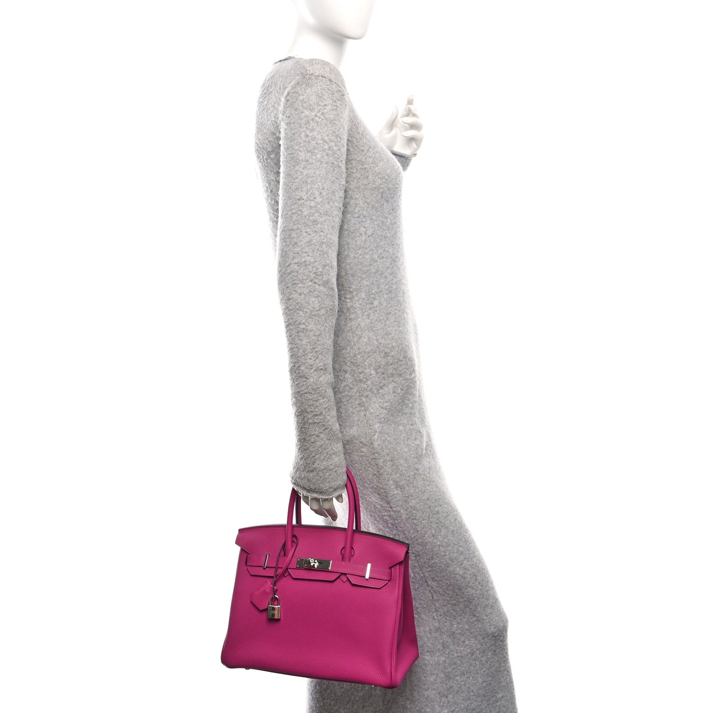 Togo Birkin 30 Rose Pourpre