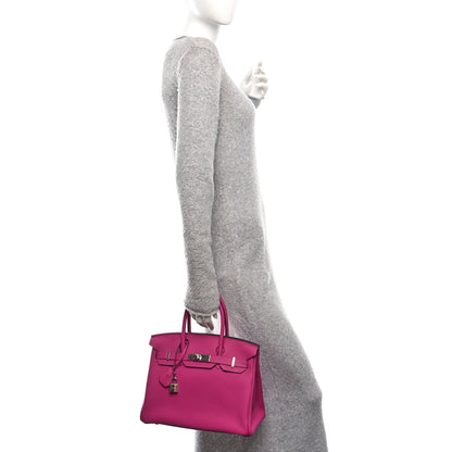 Hermes Togo Birkin 30 Rose Pourpre 2 of 12